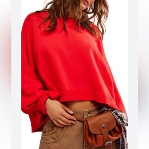 Free People heart sweater- large